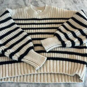 Oversized stripe sweater